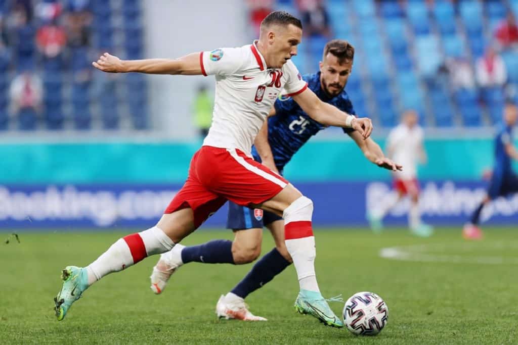 Zielinski durante Polonia-Slovacchia