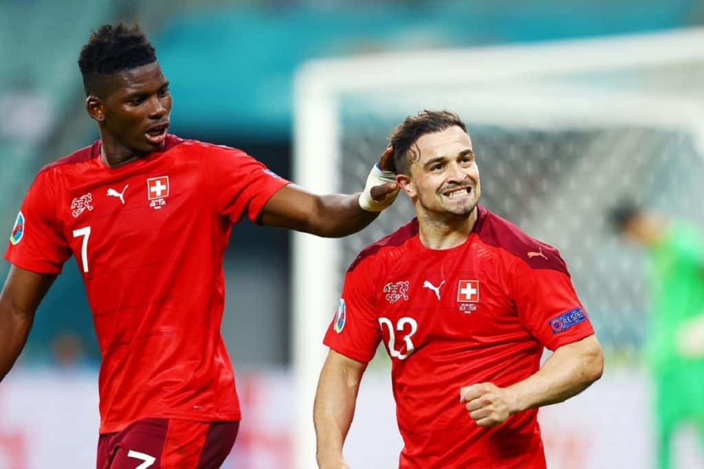 esultanza Shaqiri, Svizzera-Turchia