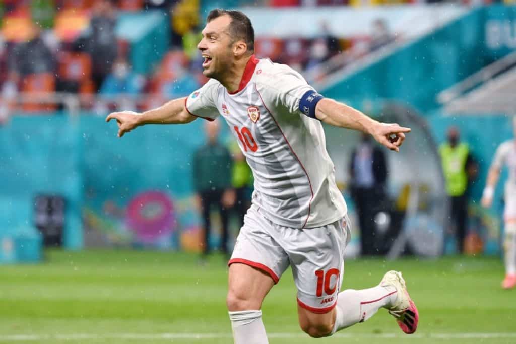 esultanza gol Pandev, Macedonia