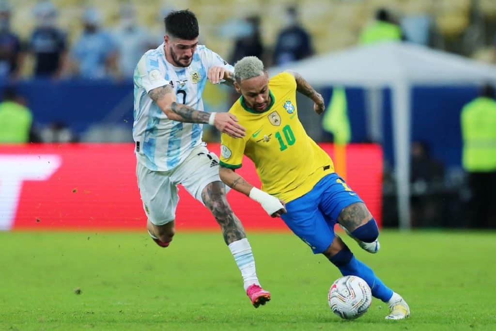 Neymar-De Paul, Brasile-Argentina