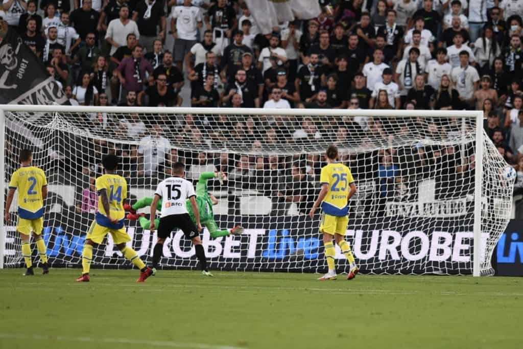 gol Emmanuel Gyasi, Spezia-Juventus