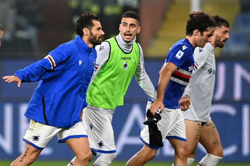 esultanza Sampdoria fine gara