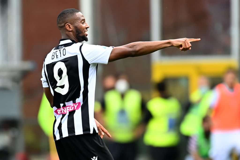esultanza gol Beto, Udinese