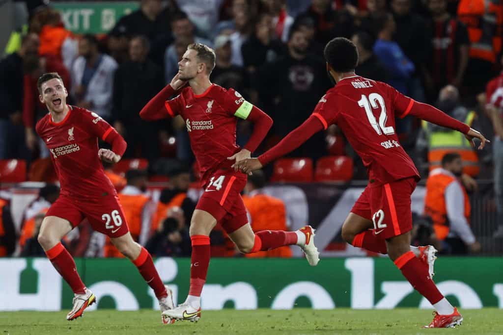 esultanza gol Jordan Henderson, Liverpool-Milan