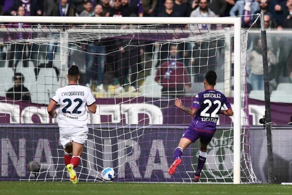 gol Nicolas Gonzalez, Fiorentina-Cagliari