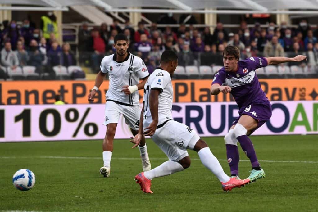 gol Vlahovic, Fiorentina-Spezia