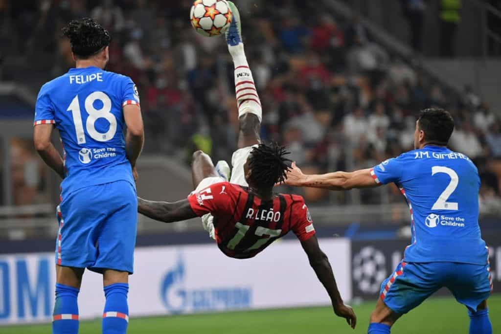 Rafael Leao, Milan-Atletico Madrid