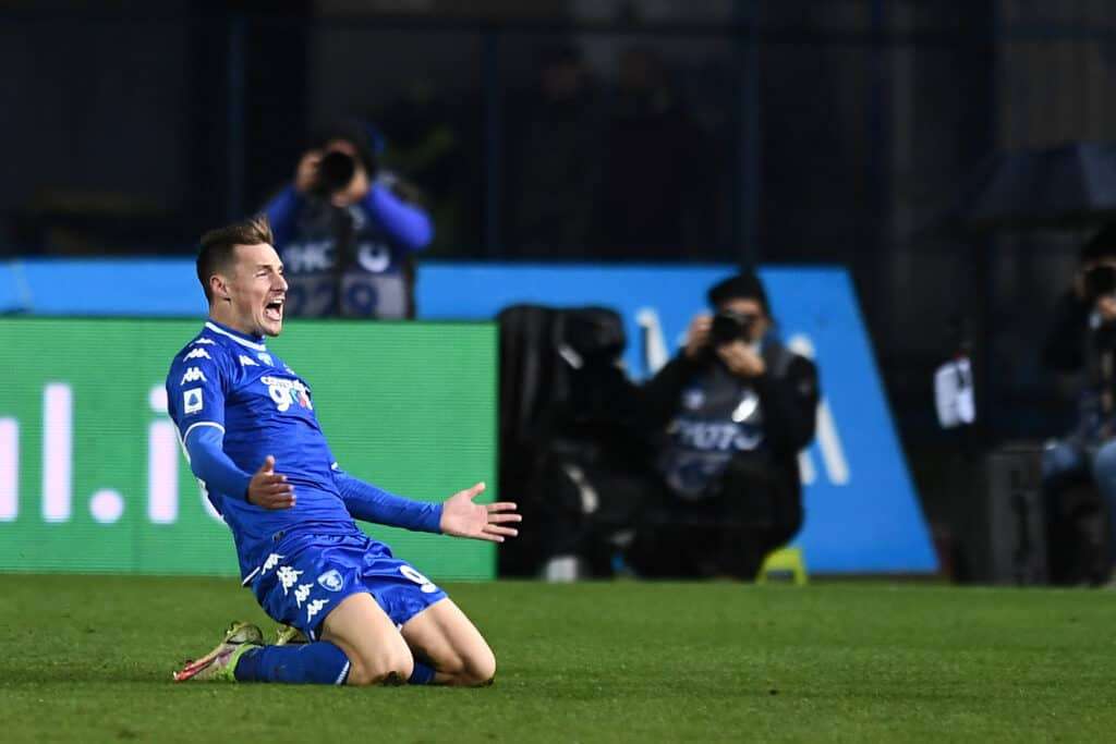 esultanza gol Andrea Pinamonti, Empoli