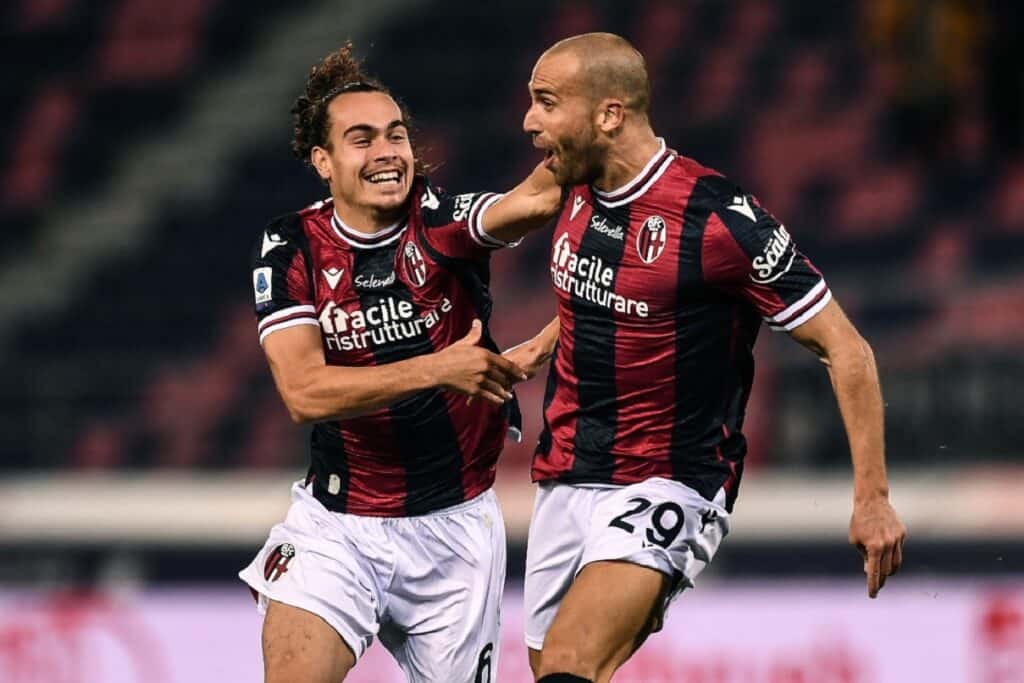 esultanza gol De Silvestri, Bologna