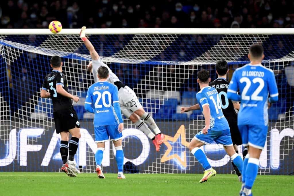 gol Dries Mertens, Napoli-Lazio
