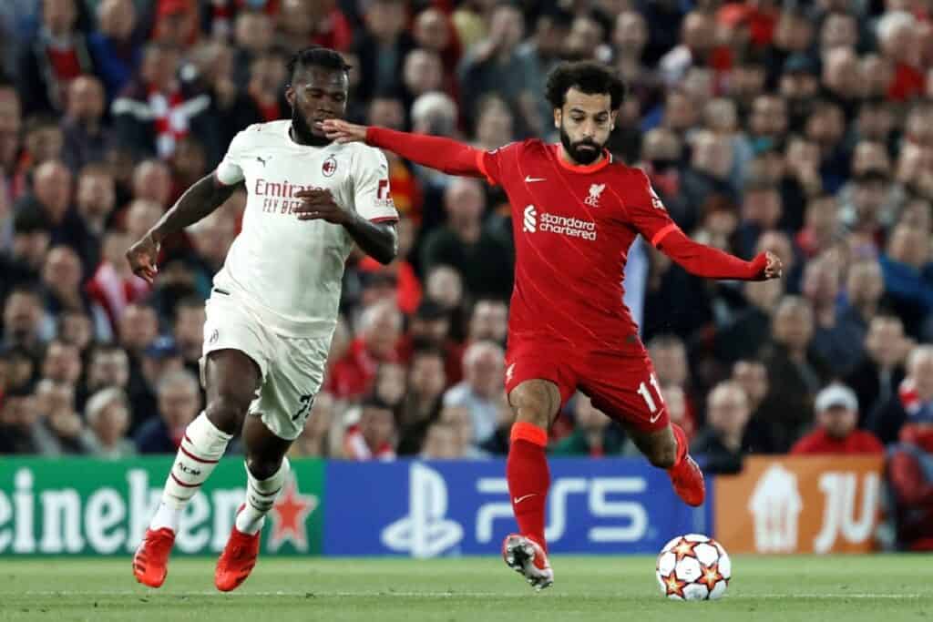 Salah-Kessie durante Liverpool-Milan