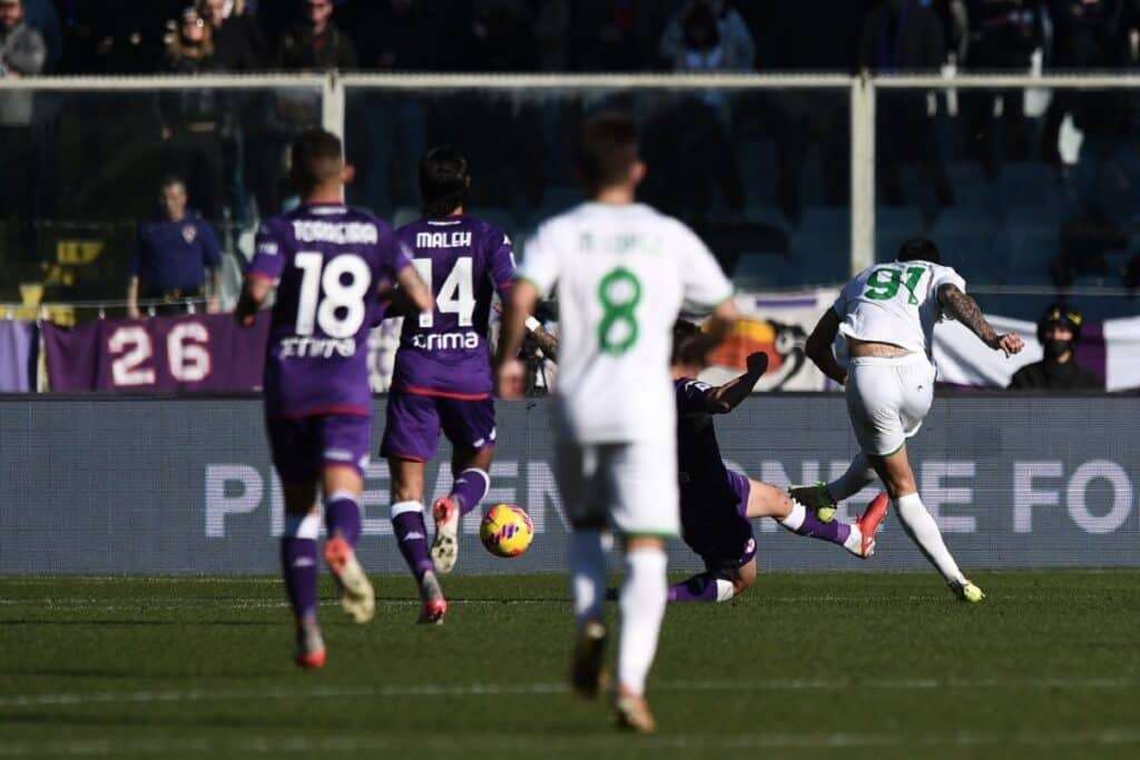 gol Scamacca, Fiorentina-Sassuolo