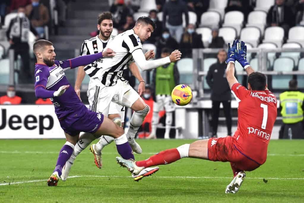 Morata-Nastasic-Terracciano, Juventus-Fiorentina
