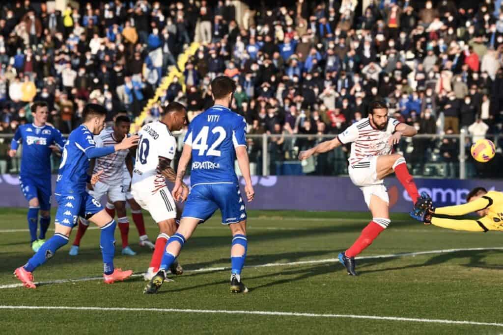 gol Pavoletti, Empoli-Cagliari