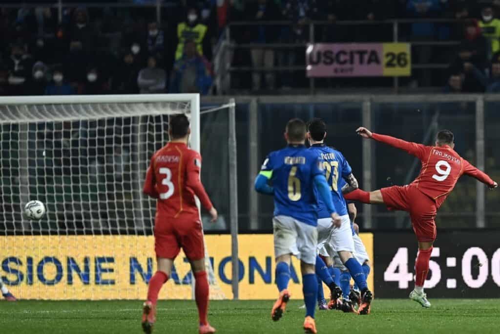 gol Aleksandar Trajkovski, Italia-Macedonia