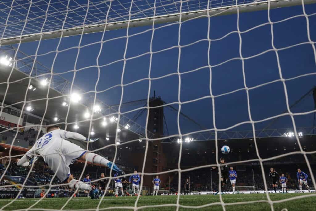 gol su rigore Morata, Sampdoria-Juventus