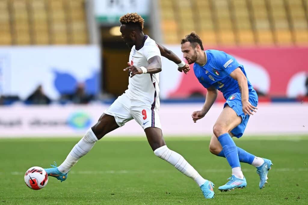 Abraham-Gatti durante Inghilterra-Italia