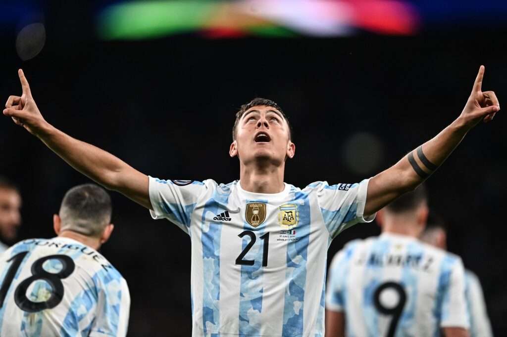 Esultanza Paulo Dybala, Argentina