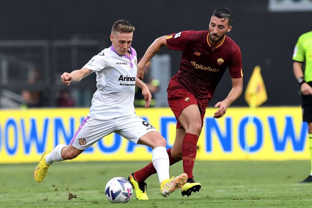 Ascacibar e Cristante durante Roma-Cremonese