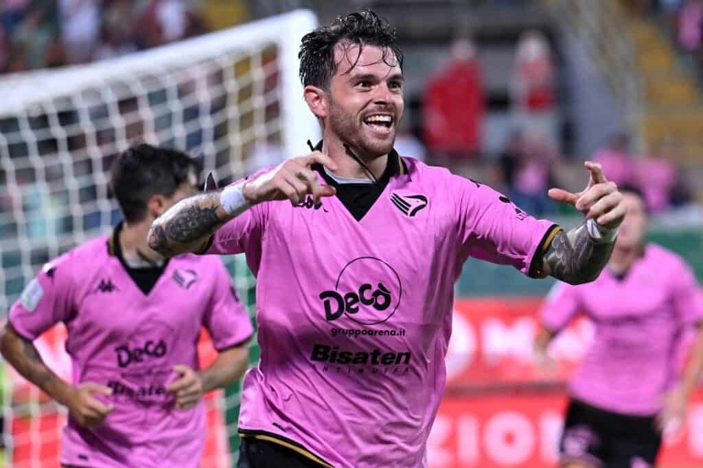 esultanza gol Brunori, Palermo