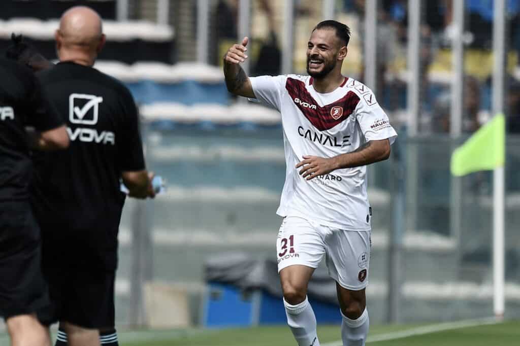 esultanza gol Canotto, Pisa-Reggina