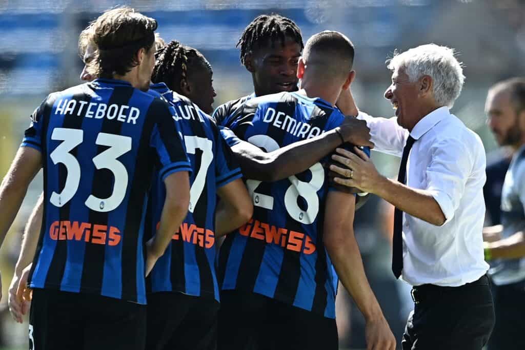 esultanza gol Demiral, Atalanta-Cremonese