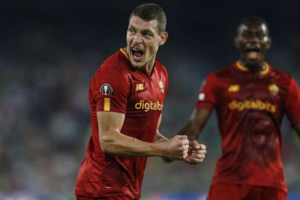 esultanza gol Belotti, attaccante Roma