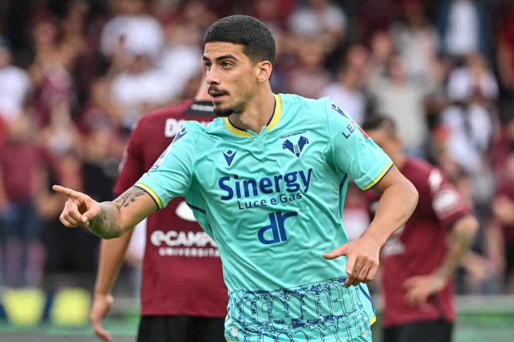 esultanza gol Depaoli, Salernitana-Verona