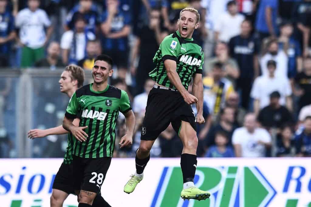 esultanza gol Frattesi, Sassuolo-Inter