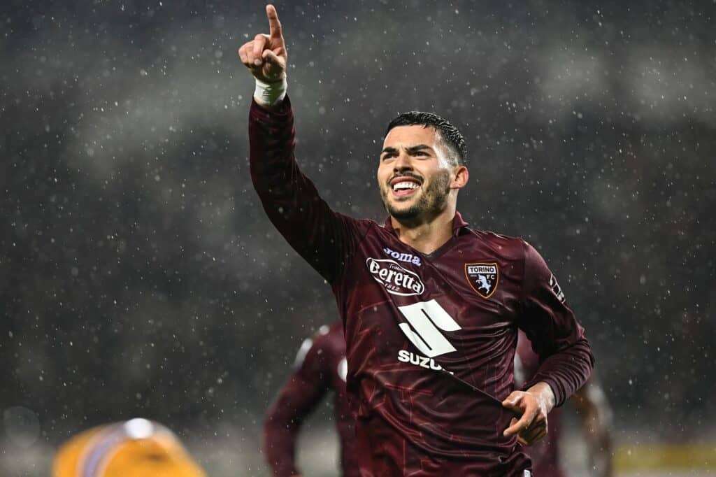 esultanza gol Radonjic, Torino-Sampdoria