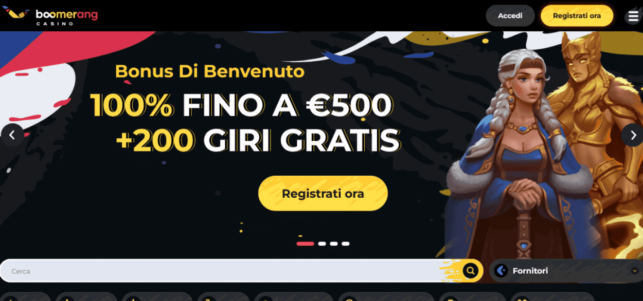 Boomerang Casinò: Recensione, Bonus e Giri Gratis
