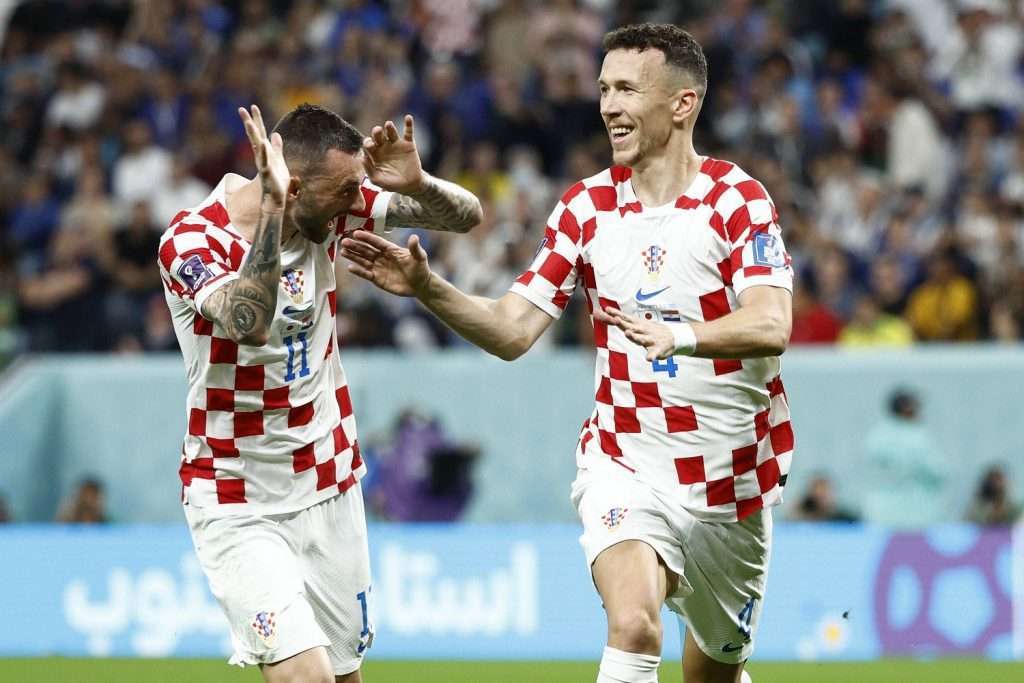 Esultanza Perisic e Brozovic, Giappone-Croazia