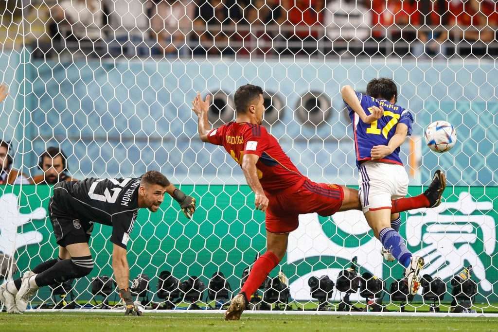 gol Tanaka, Giappone-Spagna