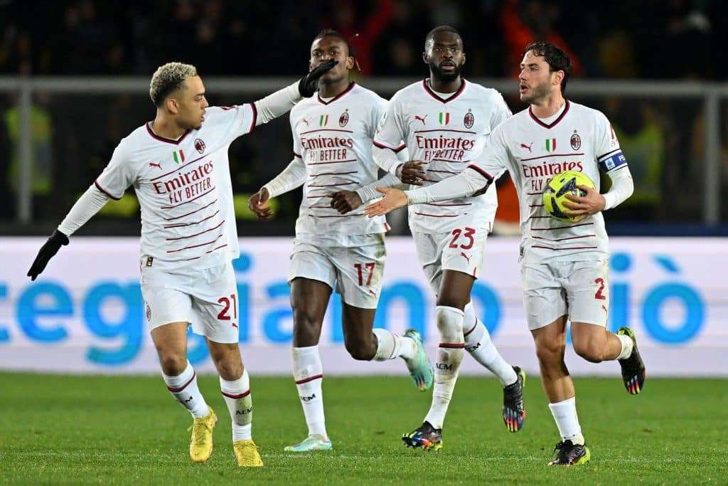 Esultanza gol Calabria, Lecce-Milan