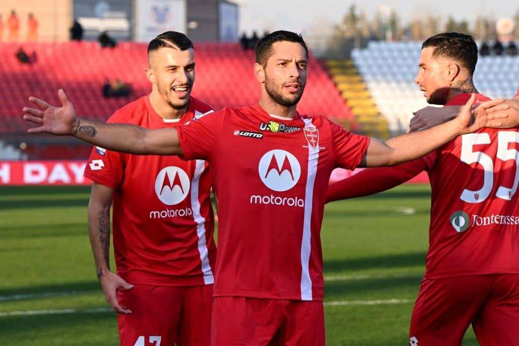 Esultanza gol Caprari, Monza-Sassuolo