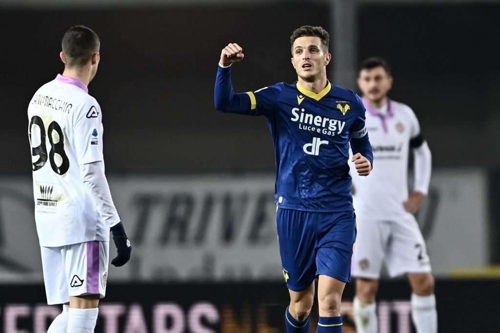 Esultanza gol Lazovic, Verona-Cremonese