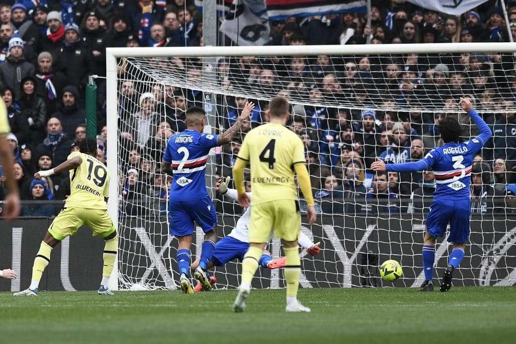 Gol Ehizibue, Sampdoria-Udinese