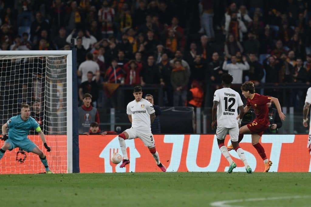Gol Bove, Roma-Bayer Leverkusen