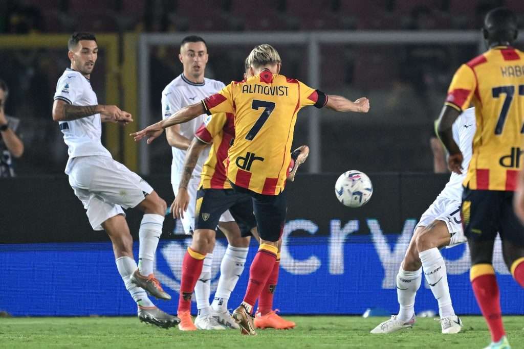 Gol Almqvist, Lecce-Lazio