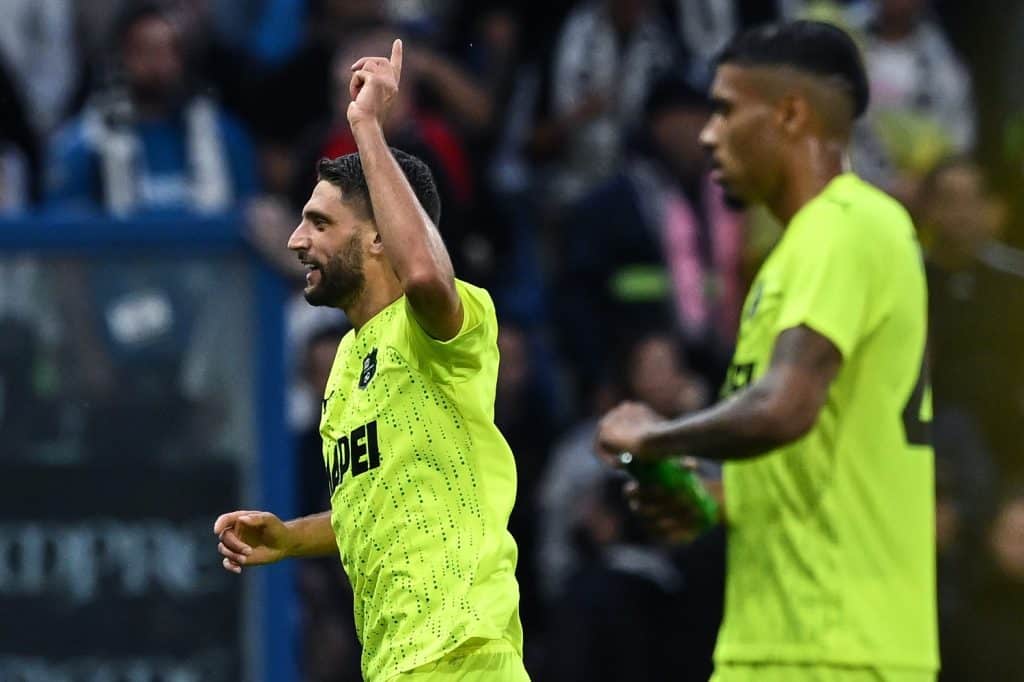 Esultanza gol Berardi, Sassuolo-Juventus