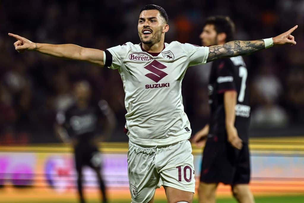 Esultanza gol Radonjic, Salernitana-Torino