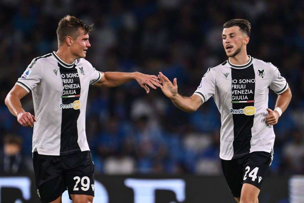 Esultanza gol Samardzic, Napoli-Udinese