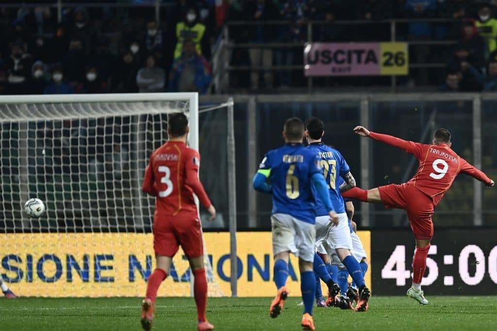Gol Trajkovski, Italia-Macedonia del Nord