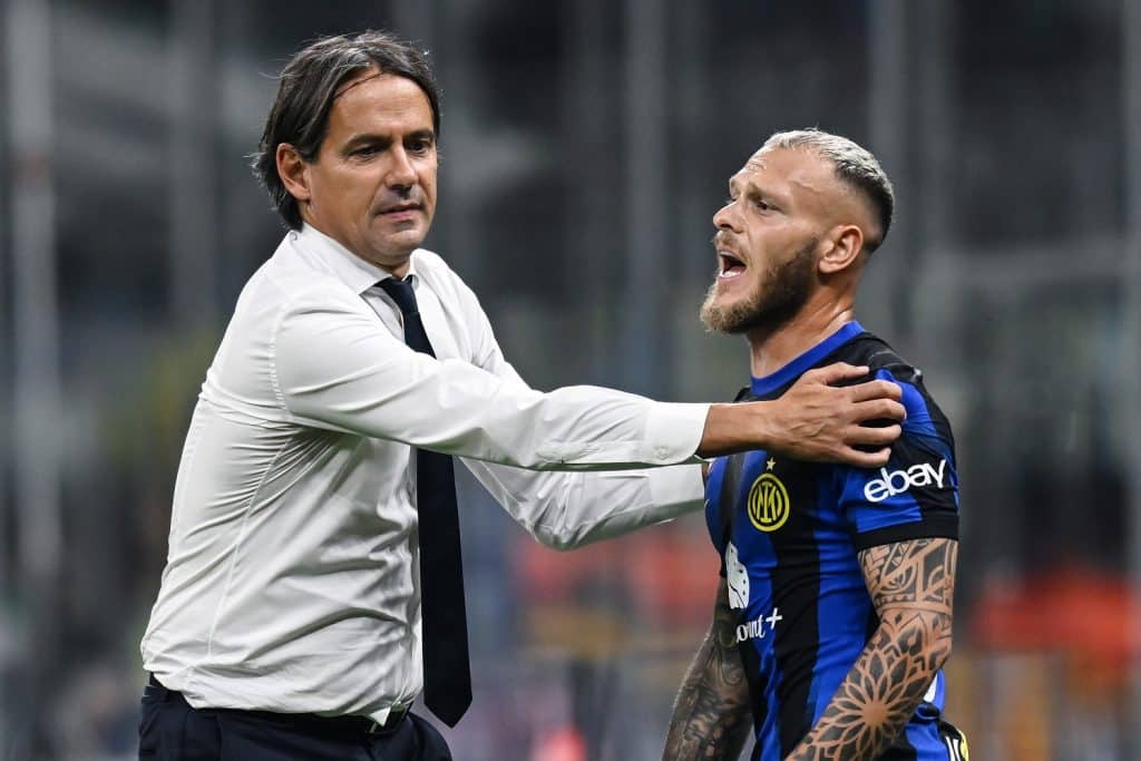 Inzaghi e Dimarco, Inter