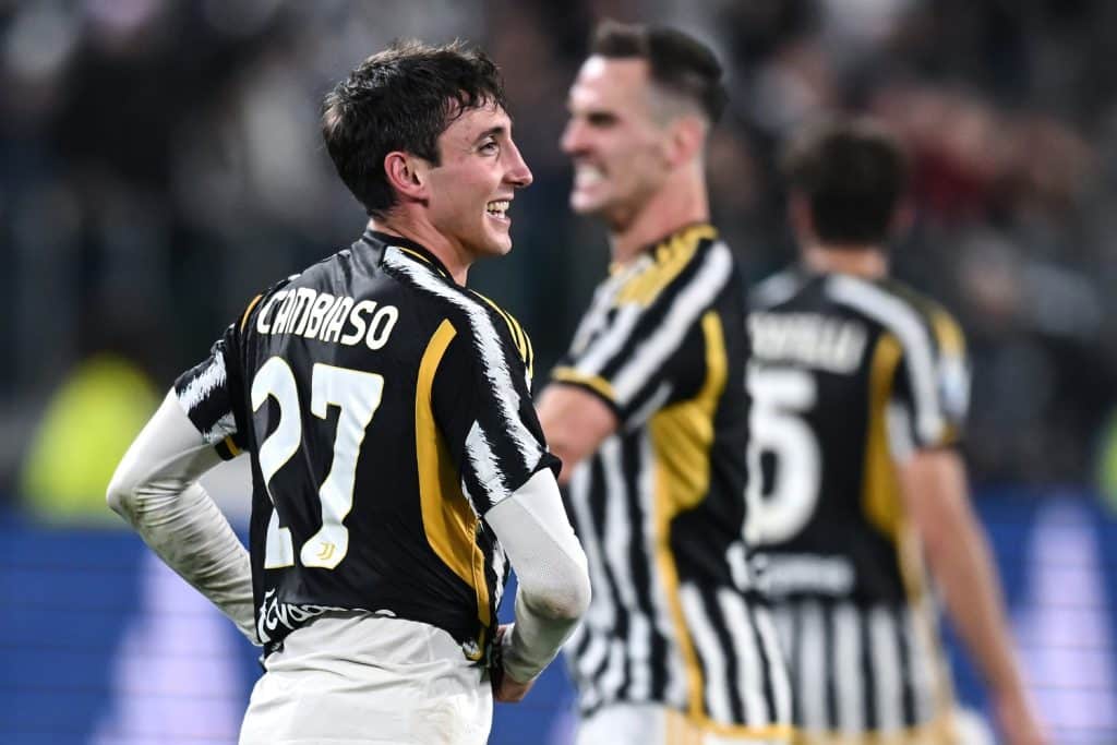 Esultanza gol Cambiaso, Juventus-Verona