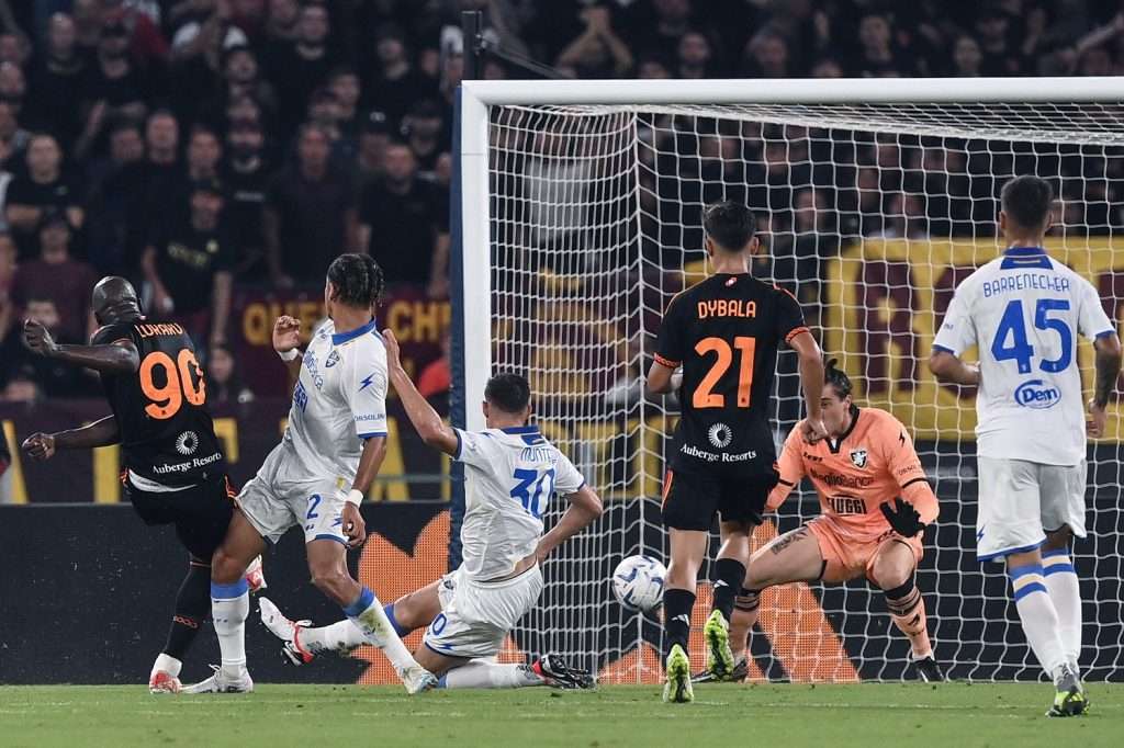 Gol Lukaku 1-0, Roma-Frosinone