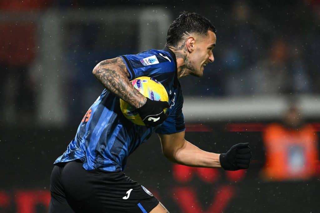 Esultanza gol Scamacca, Atalanta-Inter