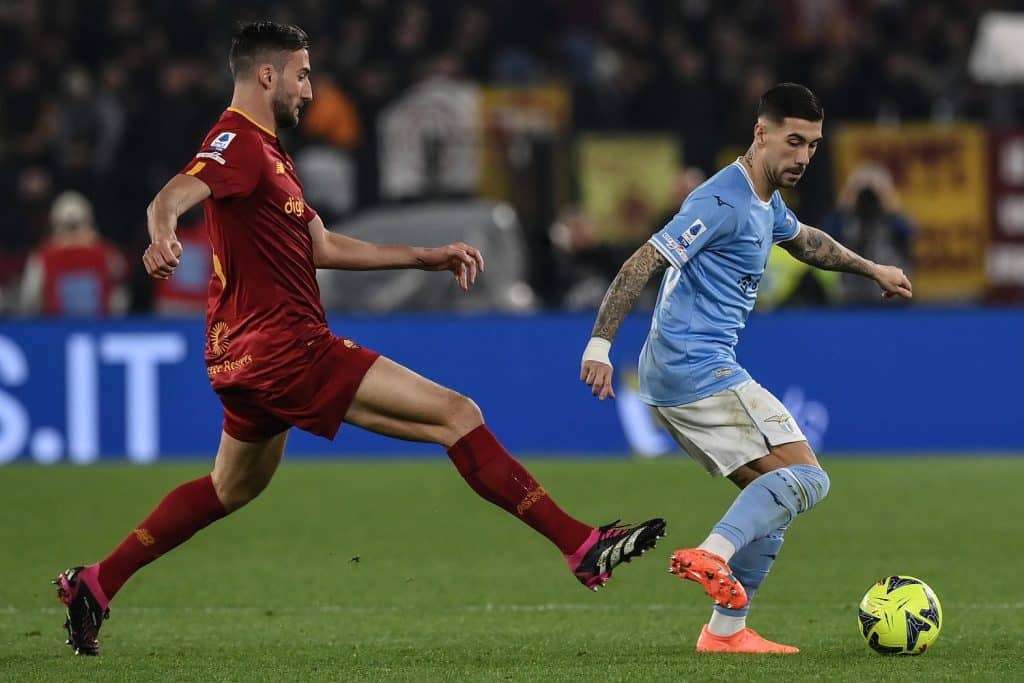 Zaccagni-Cristante durante Lazio-Roma