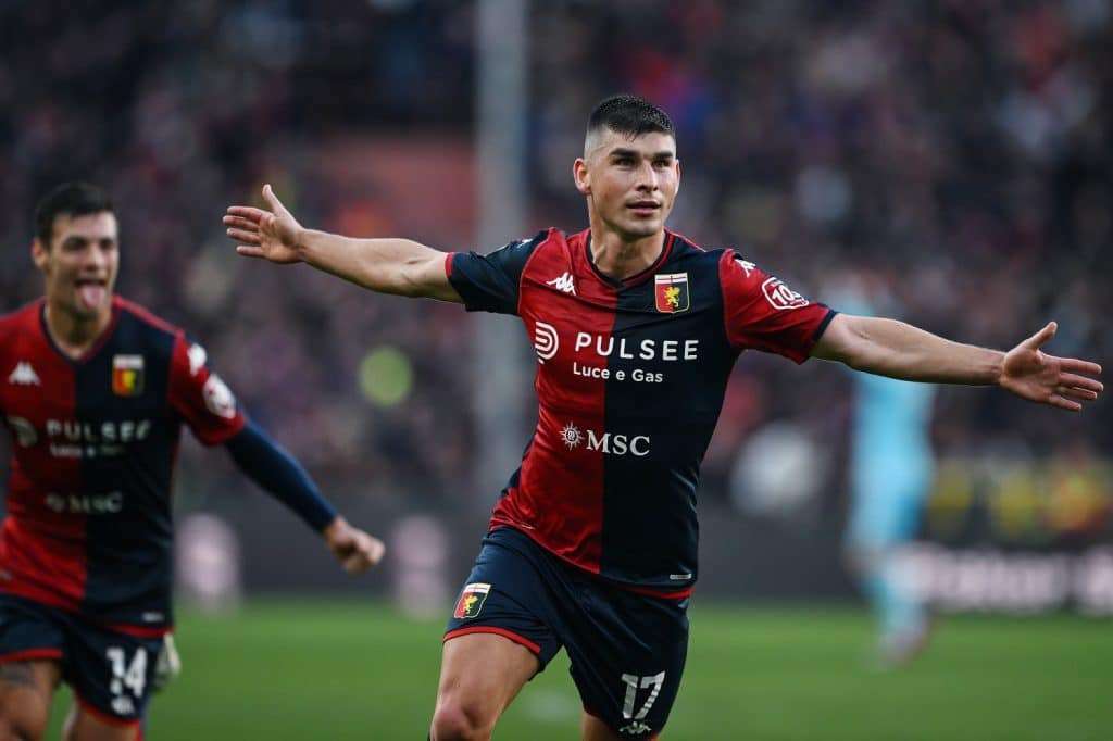 Esultanza gol Malinovsky, Genoa-Empoli