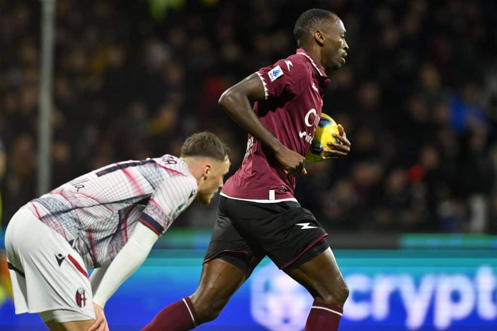 Esultanza gol Simy, Salernitana